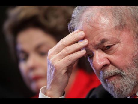Credit: AP In this July 5, 2017, file photo, Brazil’s former president, Luiz Inácio Lula da Silva, attends the inauguration ceremony for the new leadership of the Workers’ Party in Brasilia, Brazil.