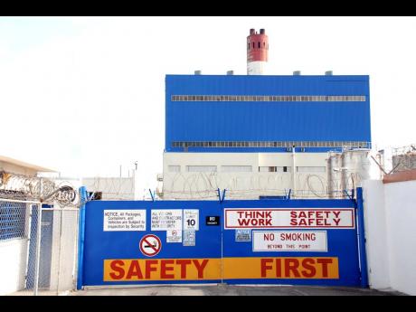 The entrance to Jamaica Private Power Company Limited, at Rockfort, Kingston.