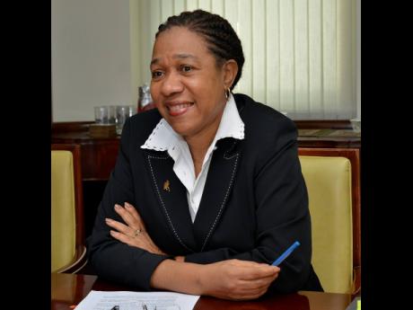 Cuban ambassador to Jamaica, Inés Fors Fernández, addressing an Editors’ Forum at the newspaper’s downtown Kingston offices last week.