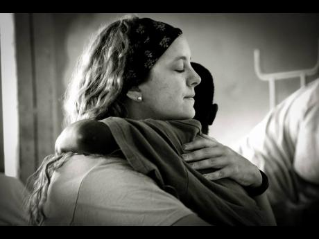 A volunteer with Missionaries of the Poor.