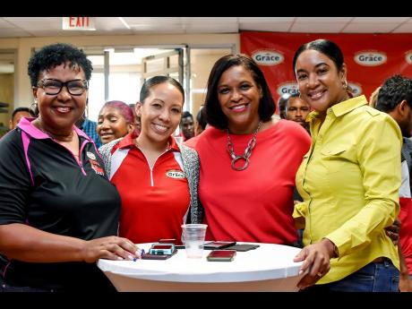 Credit: Contributed From left: Angeline Gillings, managing director, Grace Foods; Kimberley Lue Lim, global category manager, Grace Foods; Andrea Coy, CEO, Grace Foods International; and Andrea Reynolds, global category manager, fish and meats.