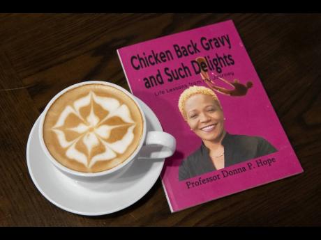 Booking over coffee with Chicken Back Gravy and Such Delights at the beautiful Cafe Dolce.