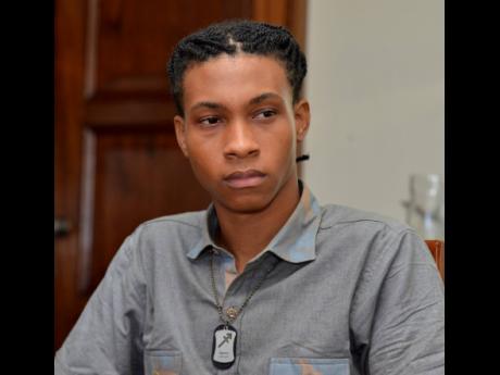 Producer, Gahlxi, at Tuesday’s Entertainment Forum at The Gleaner. 