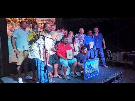The crew from the boat ‘Daddy’s Dream’, championship winners of the Superstars of Port Antonio Blue Marlin Tournament. 