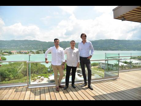 Credit: Contributed From left: Jesus Gomez Gutierrez, hotel manager, Breathless Montego Bay Resort & Spa; Carlos Estrada, general manager, Breathless & Secrets Resorts Jamaica; and Fernando Garcia, area commercial director, AMResorts Jamaica