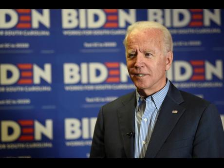 Democratic presidential candidate, former Vice-President Joe Biden, speaks during an interview on Saturday, October 26, 2019, in Florence, South Carolina.