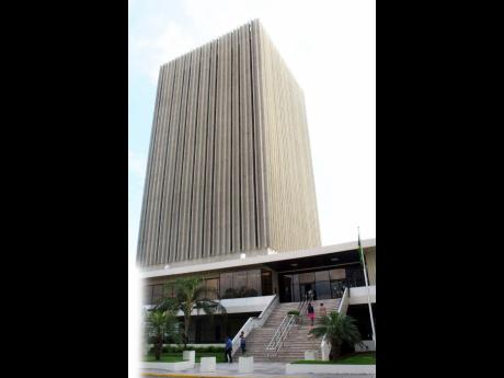 The Bank of Jamaica in downtown Kingston.