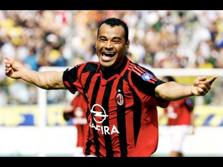 Cafu during his time as a player for AC Milan in the Italian Serie A.
