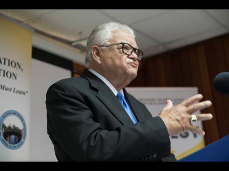 Stand-in education minister Karl Samuda.