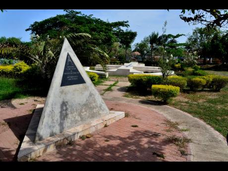 The Eventide Home Fire monument at National Heroes Park, Kingston. More than 140 people died in the May 20, 1980, blaze on Slipe Pen Road.