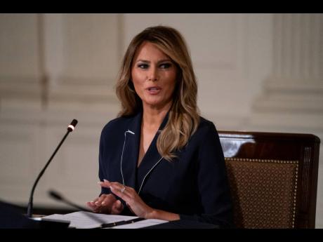 Credit: The Associated Press First Lady Melania Trump.