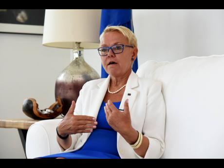 Departing EU Ambassador to Jamaica, Malgorzata Wasilewska.