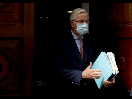
EU Chief negotiator Michel Barnier leaves the Europa house in London on Thursday, September 10, 2020. UK and EU officials have their eighth round of Brexit negotiations in London.