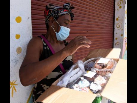
Sixty-five-year-old Sonia Dawkins said prior to COVID-19, she operated a bar but she is now selling pastry items and using other innovative means to survive.
