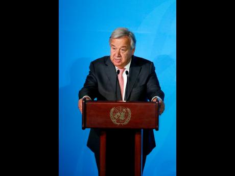 UN Secretary General Antonio Guterres.