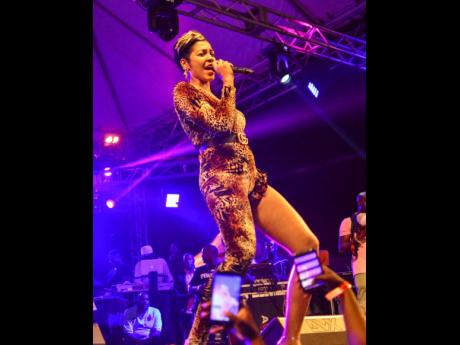 D’Angel performs at Ghetto Splash 2019 at the Waterhouse Mini Stadium mini-stadium in St Andrew.