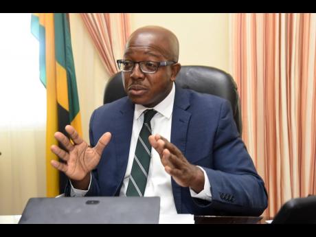 Minister of Housing, Urban Renewal, Environment and Climate Change Pearnel Charles Jr speaking of 
some of his plans as a new minister.
