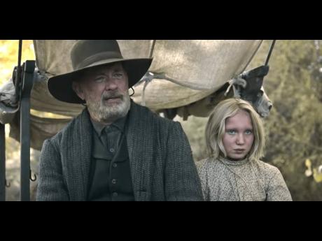 Oscar winner Tom Hanks and recently discovered German child actress, Helena Zengel, in ‘News of The World’.