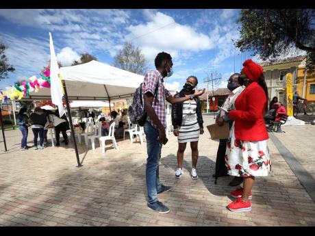 Community leader Luz Nelly Santana (right) meets with other leaders who, like her, have received death threats in Bogota, Colombia, on Thursday, December 17, 2020. “I get death threats on the phone every month,” Santana said, “and once a man entered 