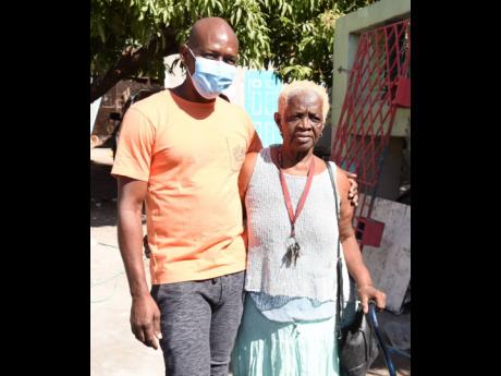 Hugh Graham and his aunt Phylllis Graham, with whom he lived for some time in Grants Pen, St Andrew.
Left: Hugh Graham sporting his unique sense of style.