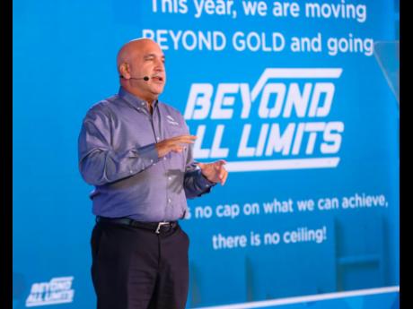President and CEO, Sagicor Group Jamaica, Christopher Zacca leads the charge for the year ahead as he addresses the more than 2,400 team members who joined ‘Blast Off’ virtually.