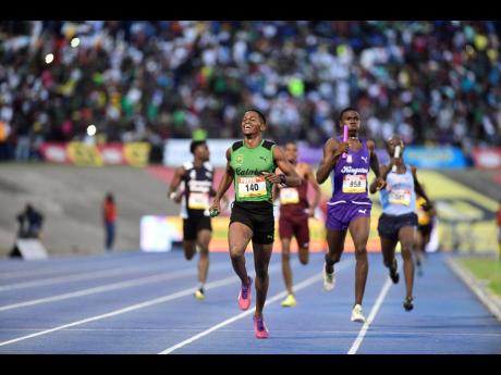 Action from the final day of the ISSA/GraceKennedy Boys and Girls’ Athletics Championships at the National Stadium in Kingston on Saturday, March 30, 2019.