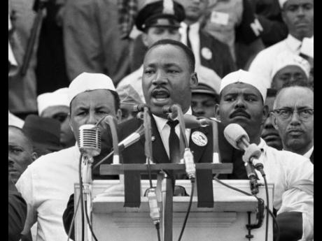 Credit: AP
Dr Martin Luther King Jr, head of the Southern Christian Leadership Conference, addresses marchers during his ‘I Have a Dream’ speech at the Lincoln Memorial in Washington on August 28,1963. The annual celebration of the Martin Luther King Jr holiday