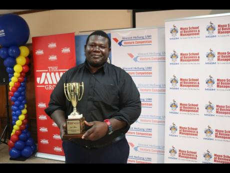 Nkrumah Fong of CERES Laboratories, second-prize winner in the Vincent HoSang UWI Venture Competition.