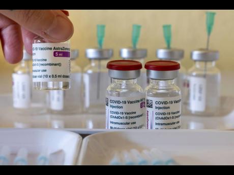Credit: AP Jamaica is scheduled to receive its first shipment of the AstraZeneca vaccine this week.