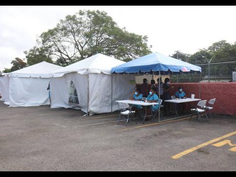The Western Regional Health Authority vaccination stations in St James on Wednesday.