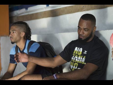 National table tennis players Simon Tomlinson (left) and Kane Watson.