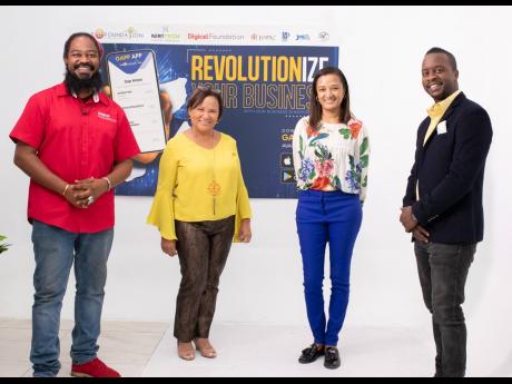 From left: Miguel Williams, community development manager, Digicel Foundation; founder of The Honey Bun Foundation Michelle Chong; General Manager of The Honey Bun Foundation Nashauna Lalah; and Christopher ‘Johnny’ Daley at the virtual launch of The H