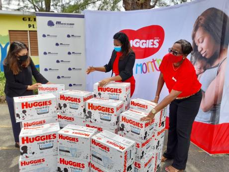 T.Geddes Grant, Huggies and the Musson Foundation recently donated a total of 340 cases of diapers, valued at approximately $1.14 million, to three children’s homes across the Corporate Area. Tanisha Morrison, trade relationship manager, T. Geddes Grant,