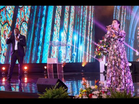 Songbird Tessanne Chin and gospel artiste Jermaine Edwards performed a beautiful rendition of ‘The Blessing’.Songbird Tessanne Chin and gospel artiste Jermaine Edwards performed a beautiful rendition of ‘The Blessing’.Songbird Tessanne Chin and gos