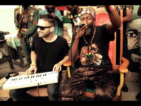 Manudigital feeds off veteran reggae-dancehall artiste Capleton’s energy to bring more fire into the Kingston digital sessions. 
