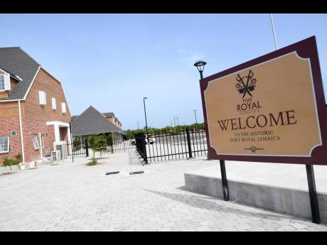 A sign welcomes visitors to Port Royal. 