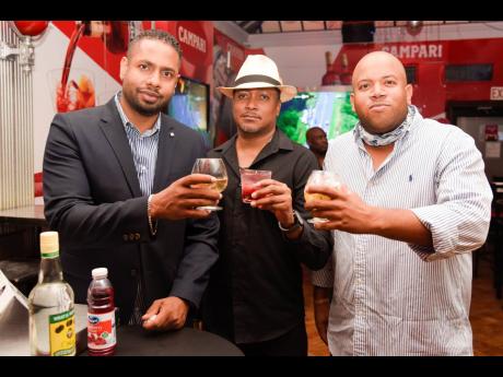 Credit: Nicholas Nunes/Photographer From left: Kamal Bankay, co-director, Ribbiz Ultra Lounge, DJ Craig Ross and Christopher Creary.