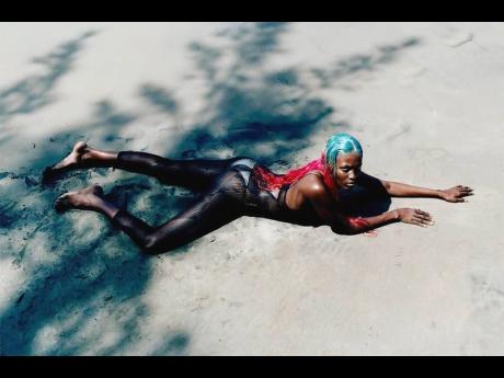 Credit: Luca Khouri Newman dons panties from Found and Vision vintage under a Katya Zelentsova bodysuit.
