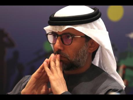 In this January 2020 file photo, UAE Energy Minister Suhail al-Mazrouei attends the UAE Energy Forum 2020 in Abu Dhabi, United Arab Emirates. 