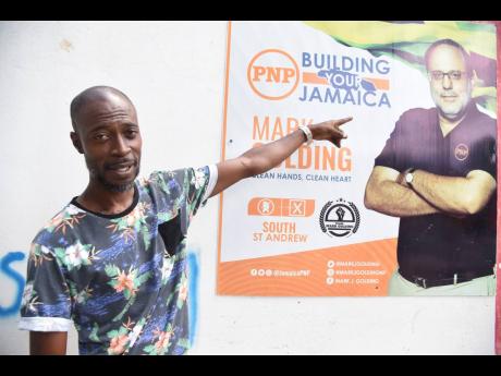 Anthony Folkes, a constituent in Mark Golding’s St Andrew South. Folkes said: “Even if he loses an election to Mr Holness, dem nuh fi give up pan Mr Golding because him have prime minister inna him.”