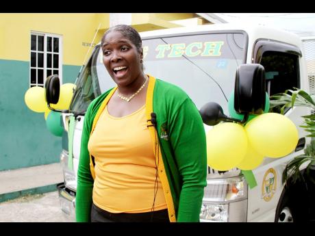 Antoinette Banton-Ellis, principal of Vere Technical High School could not hide her excited. She said the donated truck will help to transport goods from the school’s farm and significantly reduce transportation costs at the institution.