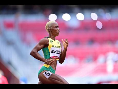 Candice McLeod competing in the women’s 400m heats  at the Tokyo 2020 Olympic Games in Tokyo, Japan on Tuesday, August 3.