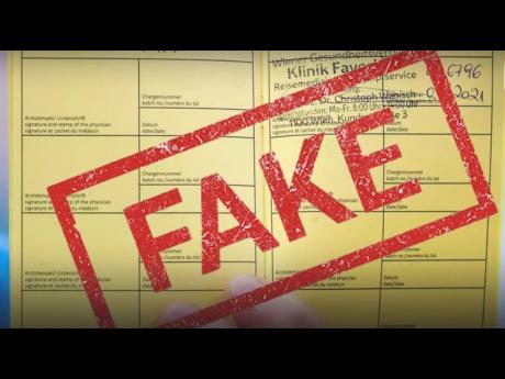 Credit: There is a growth of a global black market for fake vaccination cards and fake test results as travellers try to get around entry requirements and restrictions aimed at stemming the spread of the virus that globally has infected over 200 million people and