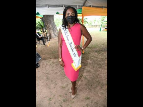 Credit: Rudolph Brown We spotted Miss Jamaica Festival Queen 2021 Dominique Reid at the wreath-laying ceremony for Jamaica’s first national hero.