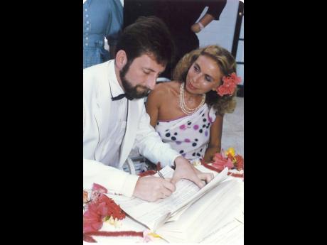 Credit: Contributed Alfred Vlaschitz and his wife Renate at the Half Moon in Montego Bay on August 20, 1986. The couple celebrate their 35th anniversary today.