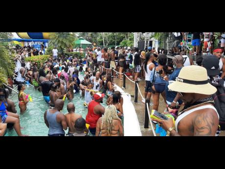 Scene from one of the events at the recently held Dream Weekend party in Negril. What the Government did was akin to a landlord hearing that a hurricane is approaching, opening the windows on his rented property, and then blaming the tenants for damage to 