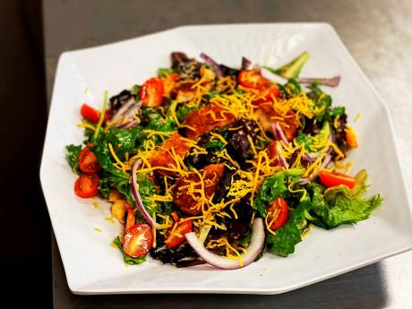 This fried chicken salad explores the best of both worlds.