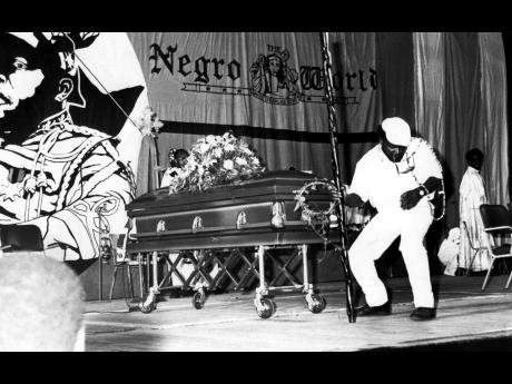 The funeral service of the internationally acclaimed singer, Peter Tosh, was held at the National Arena.