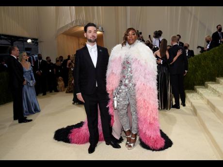 Credit: AP Alexis Ohanian (left), and Serena Williams attend The Metropolitan Museum of Art's Costume Institute benefit gala.
