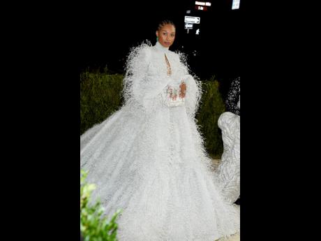 Allyson Felix wore Fendi Couture. 